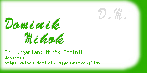 dominik mihok business card